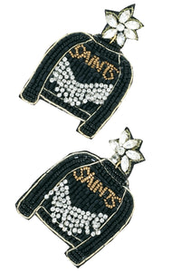 Saints Jacket Earrings