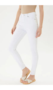 High Rise Skinny - white